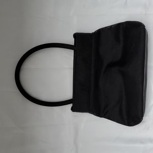 Satin Black Evening Bag